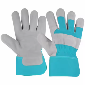 Best <b>Performance</b> Canadian Rigger Construction Cowhide Split Leather Safety Gloves Abrasion Resistant Personal <b>Protective</b> Gloves - Product Image 4