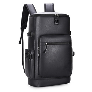 OEM Custom Genuine <b>Leather</b> Look <b>Laptop</b> <b>Backpack</b> Waterproof Travel Daypack Large Capacity School <b>Backpack</b> - Product Image 4