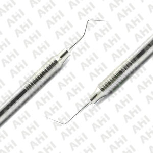 Cureta dental endoscópica de acero inoxidable de doble punta de primera calidad, fuente de alimentación manual, certificación CE, instrumento ergonómico reutilizable - Product Image 3