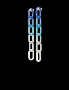 Colorful Resin Chain <b>Wall</b> Hanging Geometric Decor Art Piece Contemporary Abstract Design Statement Accent Ramadan Modern - Product Image 5