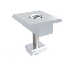 Pince de fixation intermédiaire en aluminium anodisé HOLCOM de haute qualité pour montage solaire, modèle HOL.MC-40T-F1, Vietnam, garantie 10 ans, photovoltaïque - Product Image 1