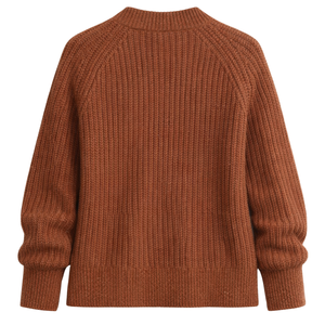 Cárdigan de Punto Bouclé para Mujer, con Botones al Frente, Mezcla de Algodón Suave, Texturizado, Manga Larga, Informal, Elegante, Prenda Exterior - Product Image 2