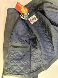 Women Motorcycle Leather <b>Jacket</b> <b>Racing</b> Wear Zip up Biker Coat with Stripe Sleeve Pocket Design All Seasons Motorcycle Riding - Product Image 3