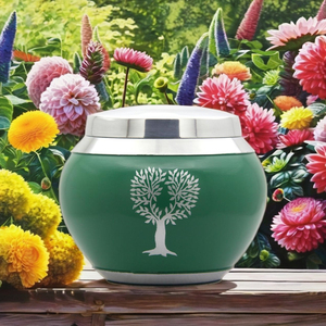 Modern Design Metal Pet Cremation Urn Best Memorial for 500 ML Dog Ashes Decorative Use Wholesale Price - Product Image 1