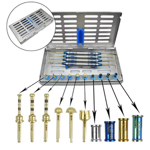 Kit de forets chirurgicaux pour implants dentaires, manuel, en acier inoxydable, avec butées de profondeur et élévateurs de sinus lift, instruments chirurgicaux de qualité supérieure pour - Product Image 4