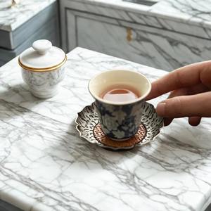 Mantel de Ratán con Borde Metálico en Forma Floral, Ideal para Decoración de Mesa de Cocina, Comedor y Fiestas, Hecho en India - Product Image 5