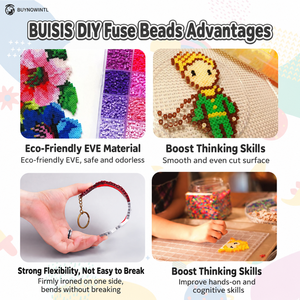 ชุดอุปกรณ์ DIY ลูกปัดฟิวส์ BUISIS ขนาด 2.6 มม. (ชุดสี 24 / 48 / 72 / 96 /120 สี) - Product Image 3
