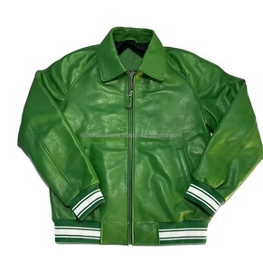 Veste bomber en cuir PU noir de haute qualité, imprimée par transfert thermique, design personnalisé OEM, unisexe, fermeture éclair sur le devant - Product Image 5