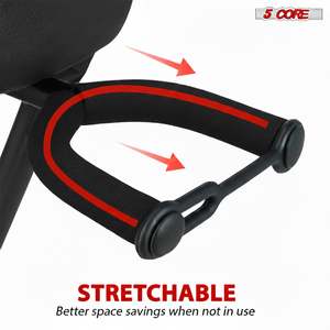 5Core Guitar Stool 3.15" <b>Padded</b> <b>Chair</b> Foldable Heavy Duty Music Seat Built in Foot Rest Guitar Stand - Product Image 4