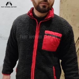 Best Arrival OEM Service Shearling <b>Zip</b> <b>Up</b> <b>Jacket</b> for Men and Women Quick Dry Breathable Down <b>Jacket</b> Comfortable Low MOQ <b>Jacket</b> - Product Image 4