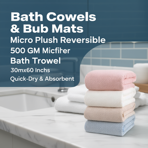 Toalla de Baño de Microfibra Reversible de 500 GSM, 30x60 Pulgadas, de Secado Rápido y Absorbente - Product Image 3