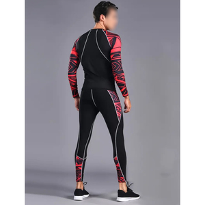 Good Quality Men Compression Suits | Factory Made Custom Material Gym Compression Set for Men <b>Top</b> Men Quick Dry Breathable <b>Canva</b> - Product Image 4