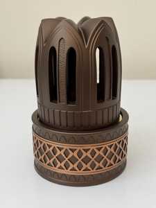 Modern Wooden Bakhoor Burner <b>Box</b> <b>with</b> <b>Decorative</b> <b>Lid</b> Brass Insert Arabic Incense Holder for Majlis Decoration for All-Season Use - Product Image 3