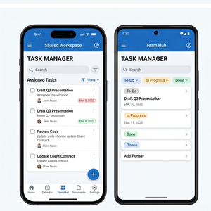 Application RoyalCraft Workspace – Collaboration d'équipe, projets, tâches, documents et centre de productivité ios/android - Product Image 3