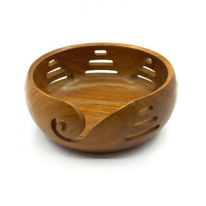 Precioso cuenco de hilo de madera de palisandro para tejer a mano estilo simple con ordenado y fácil acceso en la India - Product Image 2