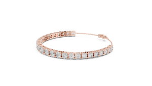 Pulsera de tenis Imperial Eternity de oro rosa de 10K con diamantes cultivados en laboratorio, lujo de herencia real - Product Image 2