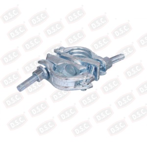DELITE DSC Raccord à pince pivotante forgé 48x48mm, interchangeable, en acier doux EN 74, électrolytique, pour échafaudages - Product Image 2