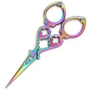 Ciseaux à broder de haute qualité, instrument de précision pour travaux d'aiguille détaillés, artisanat textile, couture et broderie. - Product Image 2