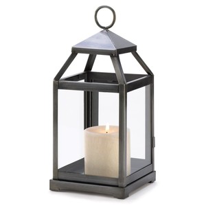 Luxury Wedding Metal <b>Lantern</b> <b>Set</b> Of 2 Hanging Iron <b>Lantern</b> Square Glass Candle <b>Lantern</b> With Handle - Product Image 6