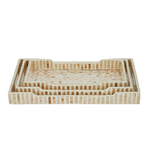 ถาดตกแต่งสไตล์โมเดิร์นคลาสสิก ทำจากเปลือกหอยมุก ราคาสุดคุ้ม สำหรับใช้ในบ้าน ห้องนั่งเล่น ใส่ขนม ของใช้บนโต๊ะ - Product Image 1