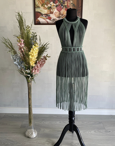 Vestido de macramé Olympos, vestido hecho a mano, disfraz de festival, vestido de fiesta, vestido bohemio, vestido de festival, vestido de playa - Product Image 1
