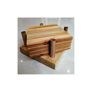 Natural Bamboo Square <b>Coaster</b> Eco Friendly <b>Drink</b> <b>Coaster</b> for Bulk Supply Buyers - Product Image 3