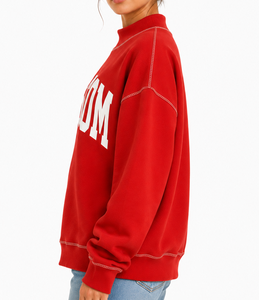 Sudadera con Capucha Extra Grande de Color Sólido Personalizada para Mujer, Sudadera con Hombros Caídos, Logotipo Impreso, Marca Privada OEM ODM - Product Image 2
