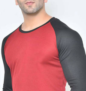 T-shirt extensible grande taille pour homme avec logo personnalisé, couleur unie, manches longues, style décontracté, teint en pièce, design vierge, collection automne - Product Image 2