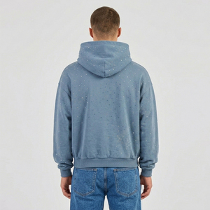 Meilleurs sweats à capuche pour hommes en coton 100% avec strass, fabrication de qualité supérieure, confortables à porter. - Product Image 2