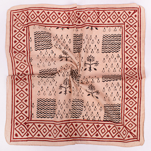 Foulard carré en coton fait main, imprimé au bloc, style Bagru, pour femme, couvre-tête et cou, bandana, mouchoir, vente en gros - Product Image 4
