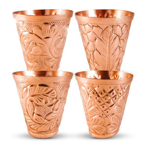 Vaso de Cobre Sólido de Calidad Industrial, Mini Vaso Moscow Mule Premium, Vaso de Chupito de Cobre con Diseño Martillado, Vaso Moscow Mule - Product Image 4