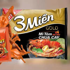 บะหมี่กึ่งสำเร็จรูป 3 มิเอ็น รสเนื้อตุ๋นสมุนไพร ยี่ห้อเวียดนาม บรรจุกล่อง 65 กรัม/ถ้วย ต้มสุกใน 2-3 นาที ราคาถูก ขายดี - Product Image 3
