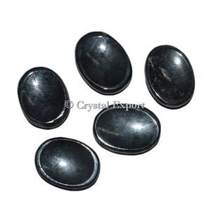 Vente de gros Pierre naturelle Vesonite Thumb Worry Stone Pierre de palmier en cristal de guérison polie pour le soulagement de l'anxiété, la méditation, le Reiki et les cadeaux - Product Image 5
