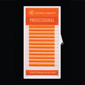 Nouvel Arrivage OEM Orange Néon – Faux Cils Adhésifs Faits Main à Presser – Bande Complète – Vente en Gros – Produit de Cils Direct Usine - Product Image 3