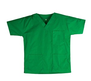 Hospital <b>Scrub</b> <b>Tops</b> Uniform Woven Polyester/Cotton Unisex - Product Image 2