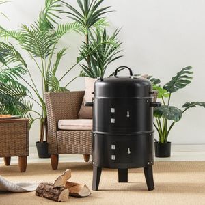 3-in-1 Cambo <b>BBQ</b> Grill Built-In Thermometer Convenient <b>Camping</b> Charcoal Grill - Product Image 1