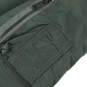 Chaqueta Bomber de Lona 100% Poliéster para Hombre, Casual, con Cuello Alto, Cierre de Cremallera, Impermeable, Transpirable, con Relleno Frontal, para Primavera y Otoño - Product Image 5