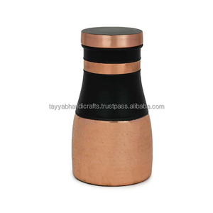 <b>Copper</b> <b>Bottle</b> at Unique Style Etching Designer Metal <b>Copper</b> <b>Water</b> <b>Bottle</b> With Advance Leak - Product Image 1