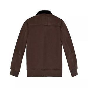 Unisex <b>Plus</b> <b>Size</b> Varsity Bomber <b>Jacket</b> Winter Warm Zip-Up Casual Outerwear Wholesale - Product Image 3