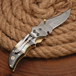 Cuchillo Plegable de Caza de Damasco Hecho a Mano Personalizado, Fabricante Mayorista, Cuchillos Plegables Multifuncionales para Exteriores, para Desollar, para Bolsillo, UE - Product Image 5