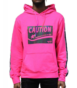 Make Your Brand Design Hoodie High Quality 100% Cotton 400gsm Custom Designed Screen Printing Hoodie Pink <b>Men</b> Hooded Sweatshirt - Product Image 1