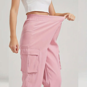 Most popular lightweight durable relaxed fit best new famous fashion Women Cargo Trousers Custom hot selling Women Cargo Trouser - Product Image 4