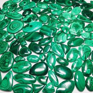 Lot de pierres précieuses en malachite, lot de cabochons en malachite en gros, malachite 100% naturelle de qualité supérieure - Product Image 2
