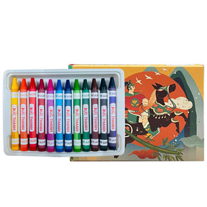 12 Colors Baby <b>Paints</b> Crayons Silky Wax Crayons for Children Colorful Crayon <b>Sets</b> - Product Image 2