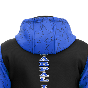 Sweat à capuche d'hiver pour homme avec logo personnalisé sur le devant, motif uni, poche kangourou, tissu en polaire polyester/coton, sweat à capuche de sport pour homme - Product Image 5