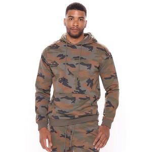 ชุดวอร์มใส่วิ่งสำหรับผู้ชายพิมพ์ลายพรางแบบกำหนดเองชุดวอร์มทรงหลวมสำหรับ100% ผ้าฝ้ายขนแกะมีฮู้ดชุดวอร์มทรงหลวมสำหรับผู้ชาย - Product Image 2