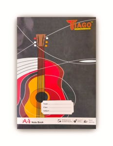 Tiago A4 <b>Note</b> <b>Book</b> 280 Pages 58 GSM Ruled Paper Glue Binding for College School Gift and Writing Use - Product Image 1