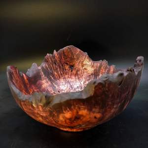 Handmade Wooden and Resin Bowl for Home Decor Eco-Friendly Serving Fruits Bowl - Product Image 2