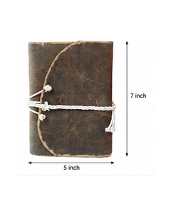 Vintage Leather <b>Journal</b> Notebook with Wrap Closure Rustic Brown <b>Writing</b> Diary Travel Sketchbook Blank Leather Notebook Gift - Product Image 2