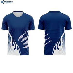 T-shirt personnalisé imprimé sur toute la surface par sublimation, t-shirt de sport en polyester, fournisseur de t-shirts de fitness - Product Image 4